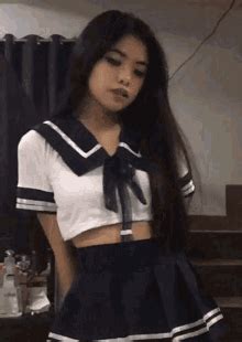Uniform Teen Blowjob Gifs .